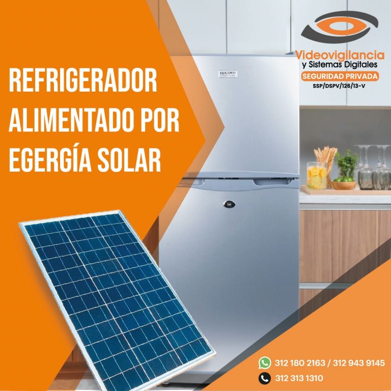 Refrigerador alimentado por energía solar